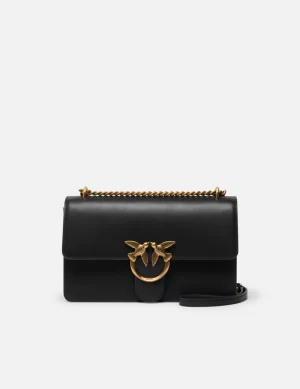 Piccola borsa a tracolla Mini Love Bag in morbida pelle mano seta dalla texture liscia