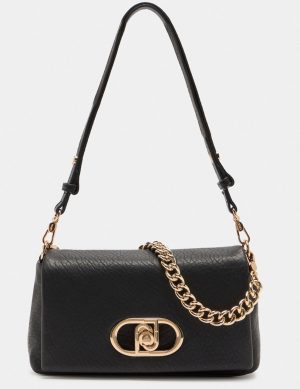 Borsa a tracolla nera LaPuffy.