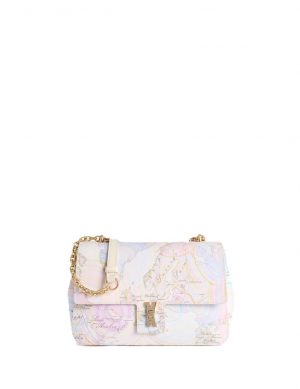 borsa a tracolla bay lock stampa geo dots