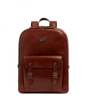 Lo Zaino uomo in pelle a due zip porta pc 13